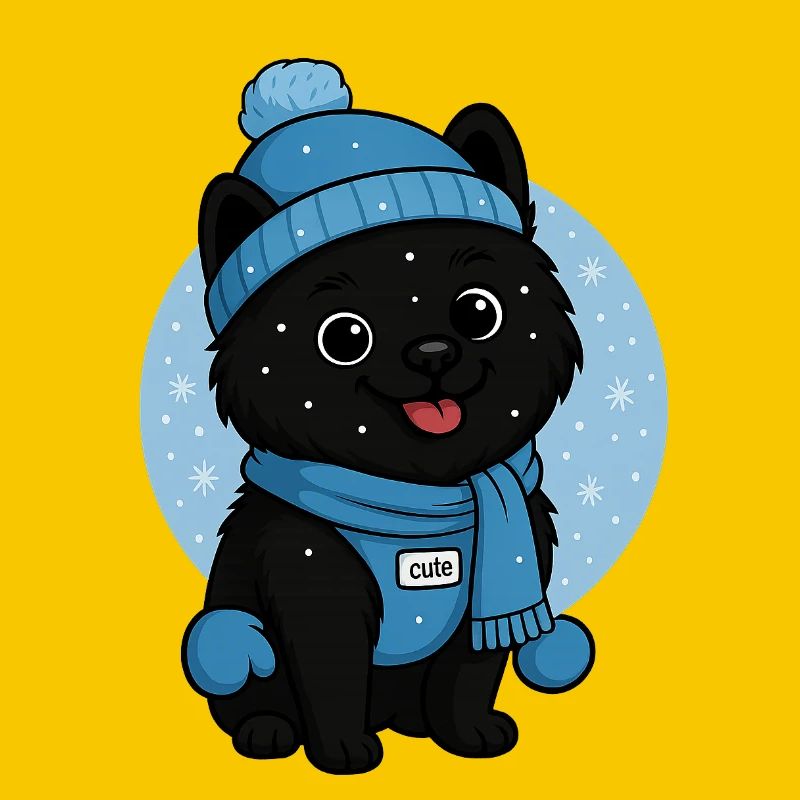 Cuddly Dog Winter Magic