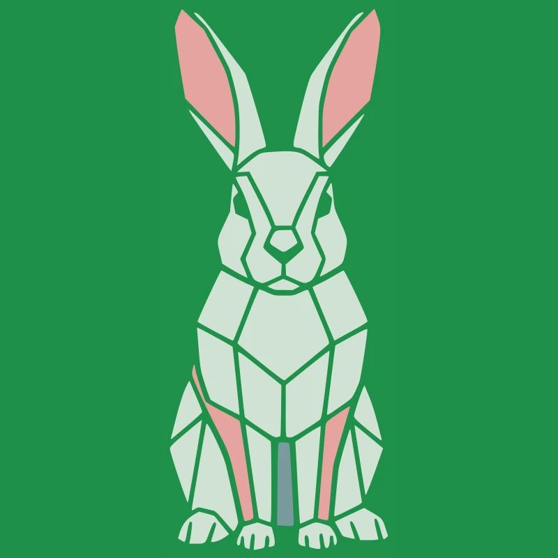 Geometric Bunny Low Poly Modern