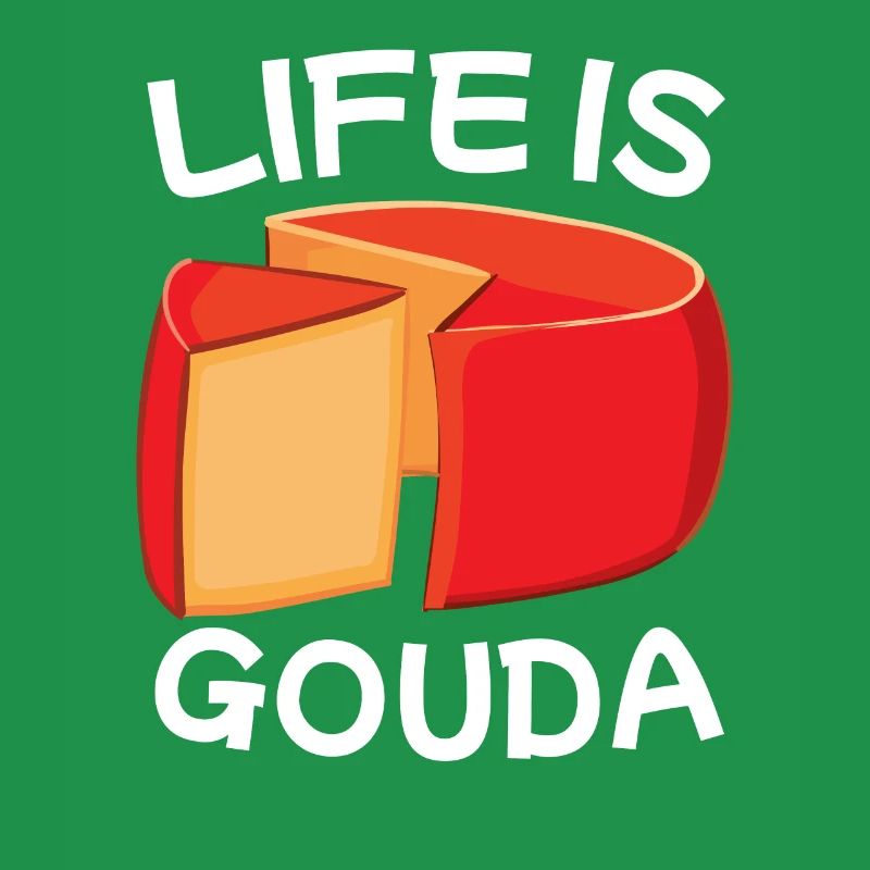 Gouda cheese piece