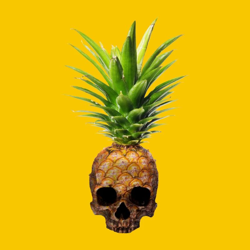 Pineapple Skull Ananas Teschio