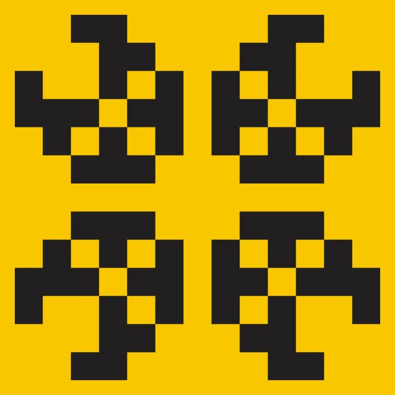 Pixel figure programmer web designer gift