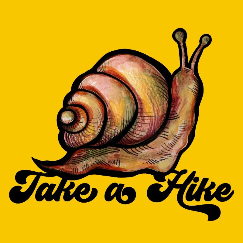 Machen Sie eine Wanderschnecke