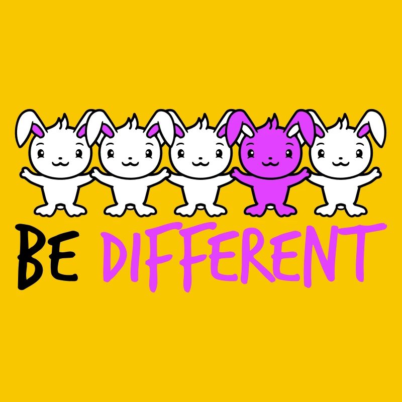 5 Bunny Friends Difference Be Different Different