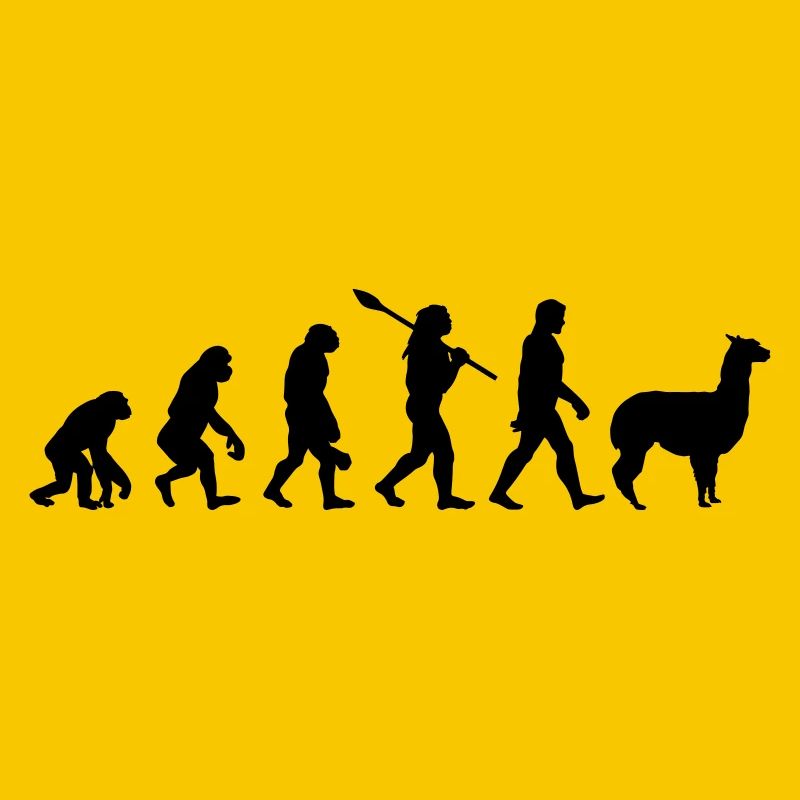Evolution Alpaca funny gift idea South America