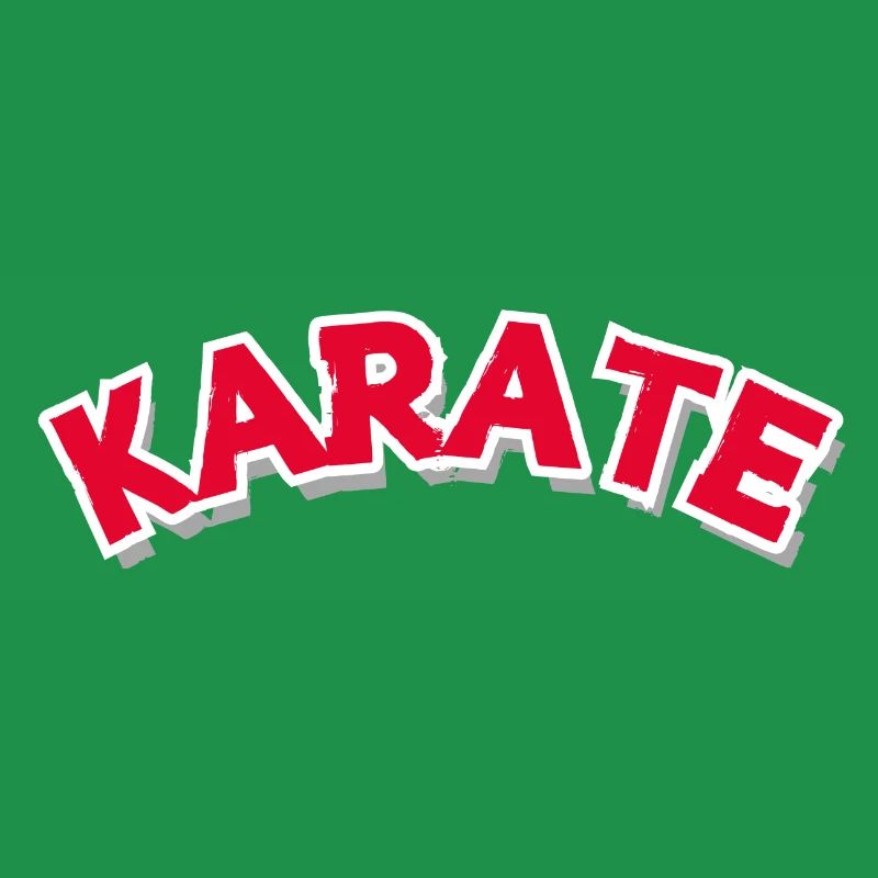 Karate Rund1 in Rot als Überschrift oder Logo