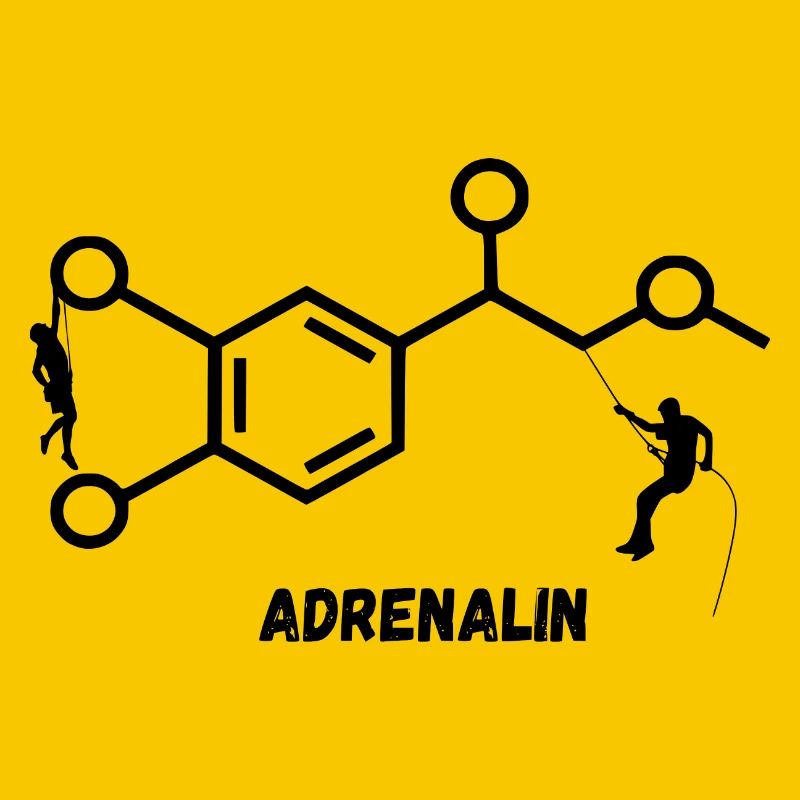 Adrenaline while climbing and bouldering