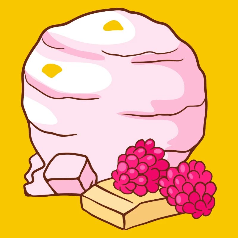 Himbeer Eis Speiseeis Eiskrem Eiscreme Kugeleis