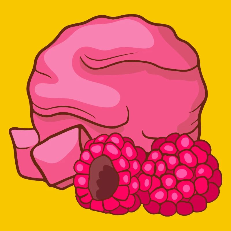 Himbeeren Eis Speiseeis Eiskrem Eiscreme Kugeleis
