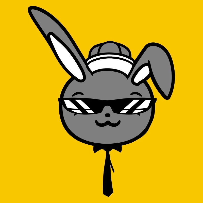Lunettes de soleil lapin Cappy cravate Cool Hat Comic