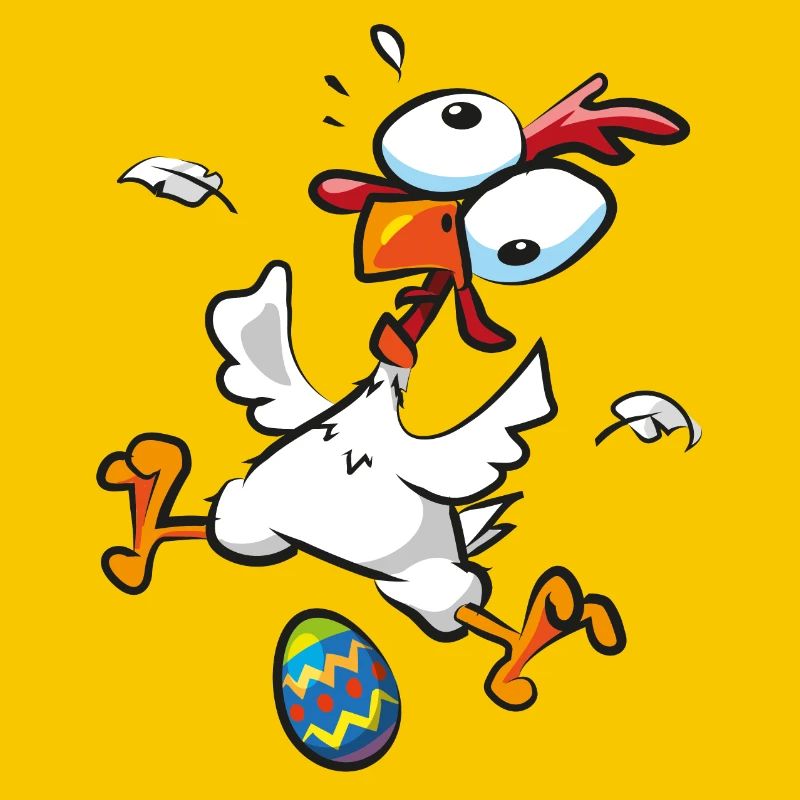Easter Crazy Chicken Easter Egg Chickens