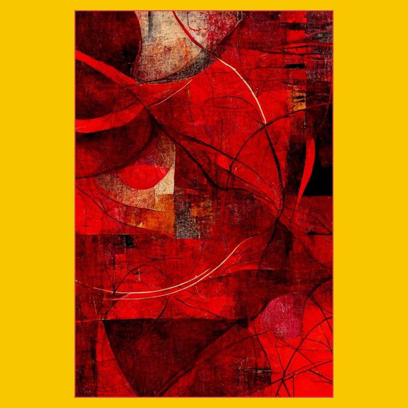 Fabric red pattern abstract
