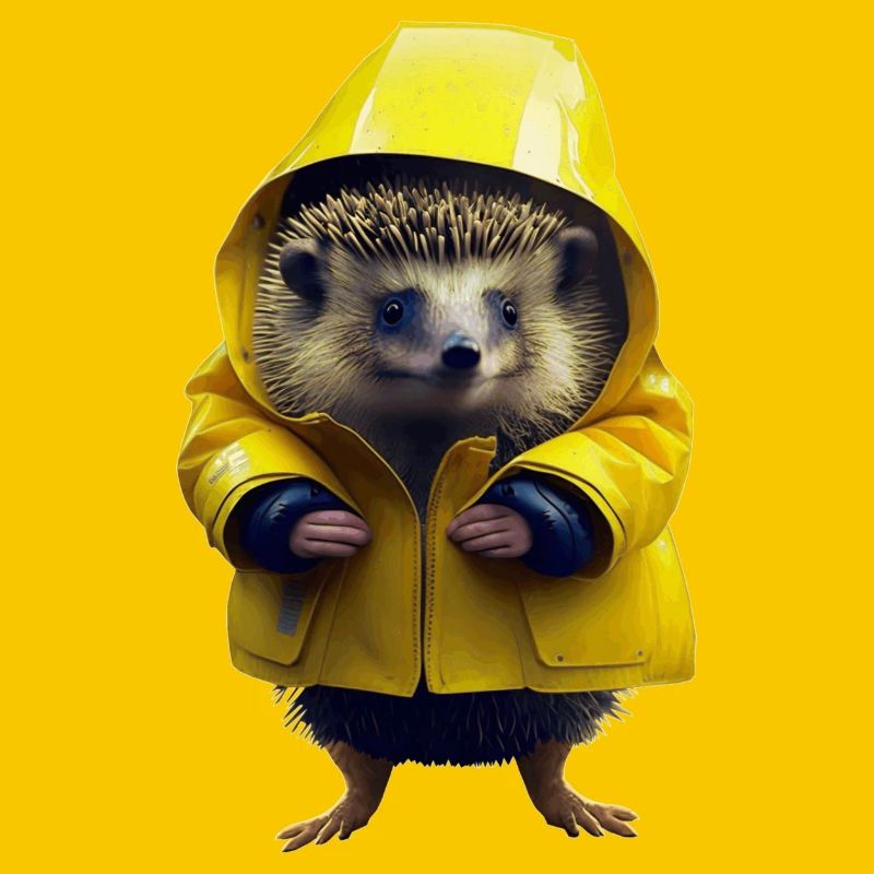Est-ce que c’est du mauvais temps, pense le hérisson