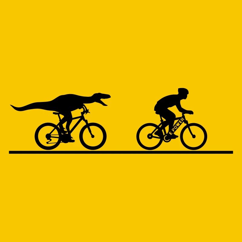 E Biker contre Velociraptor