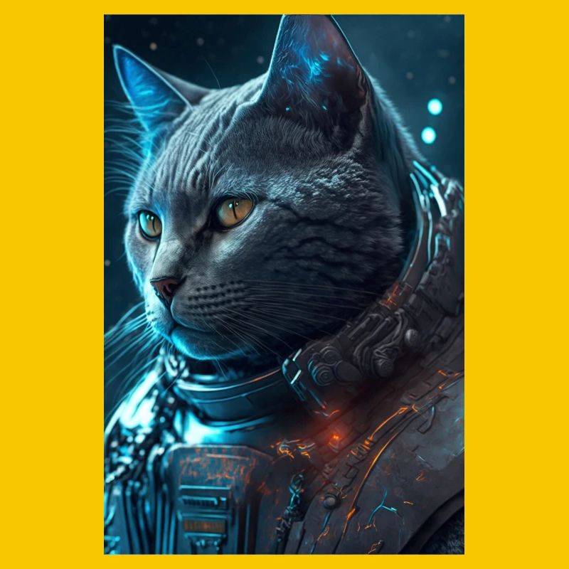Chat dans l’espace