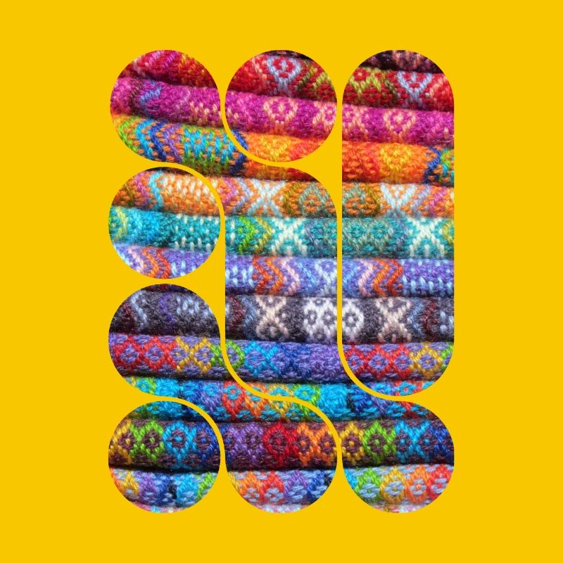 Bright Knitted Patchwork