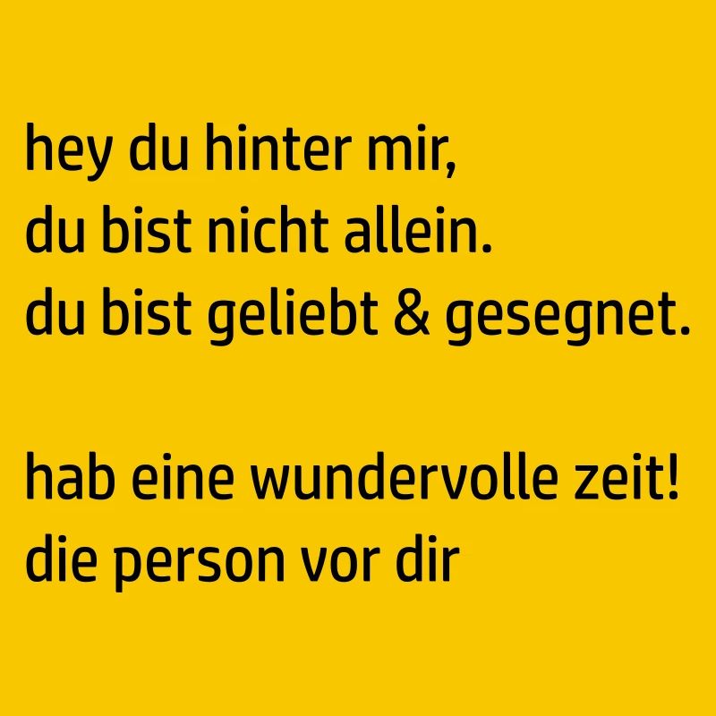hey du hinter mir by csDesign