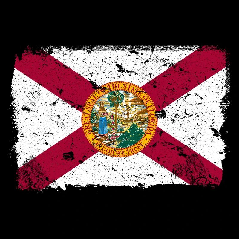 Floride Drapeau Vintage