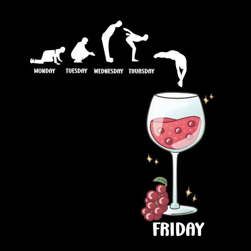 Friday Wine Time – Drink & Repeat Humor
