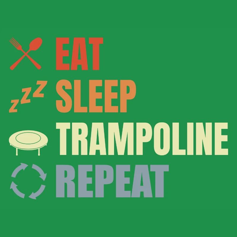 Routine de saut de trampoline