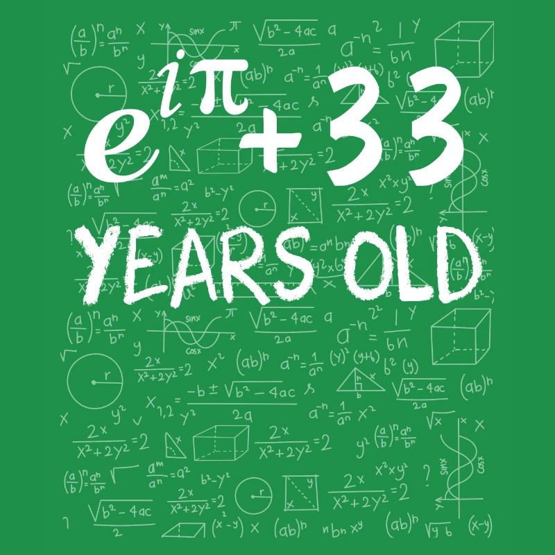 32nd birthday 32 years old Euler Identity math