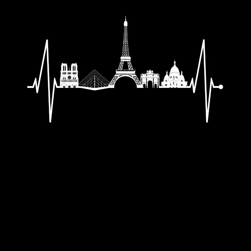 Paris Skyline Herzschlag Eiffelturm Frankreich