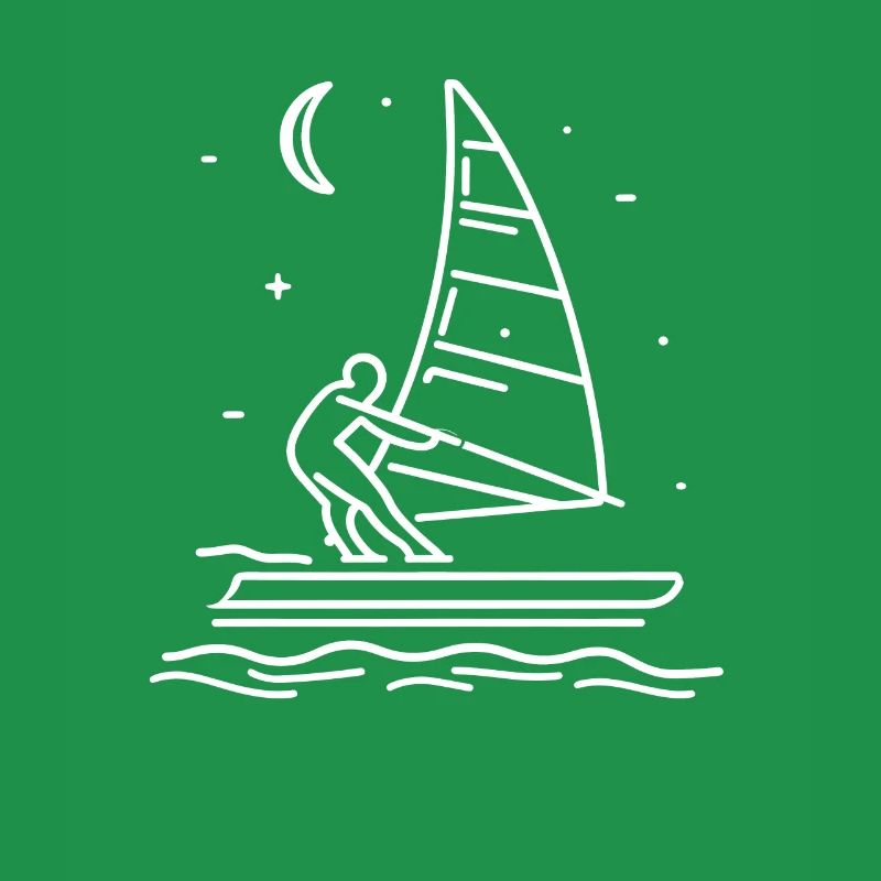 Windsurfer Drawing