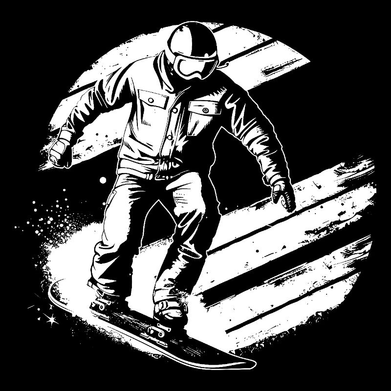 Snowboarder Drawing