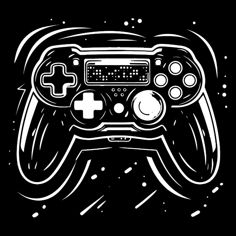 Gaming Controller Zeichnung
