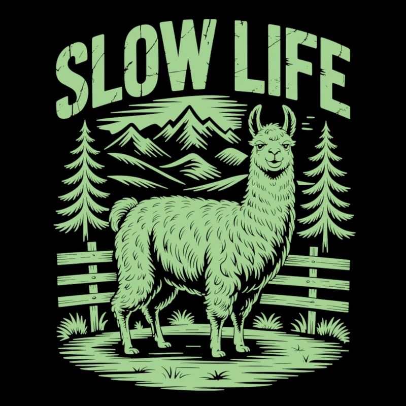 Chemise de décélération avec lama - Enjoy Tranquility