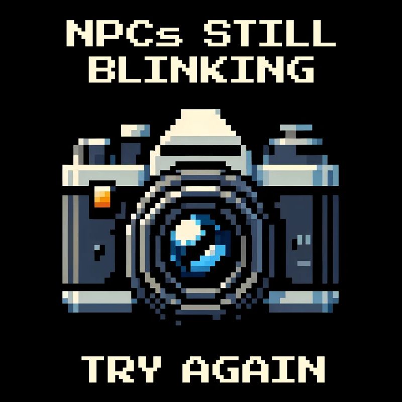 NPC is still blinking | Try again, portrait