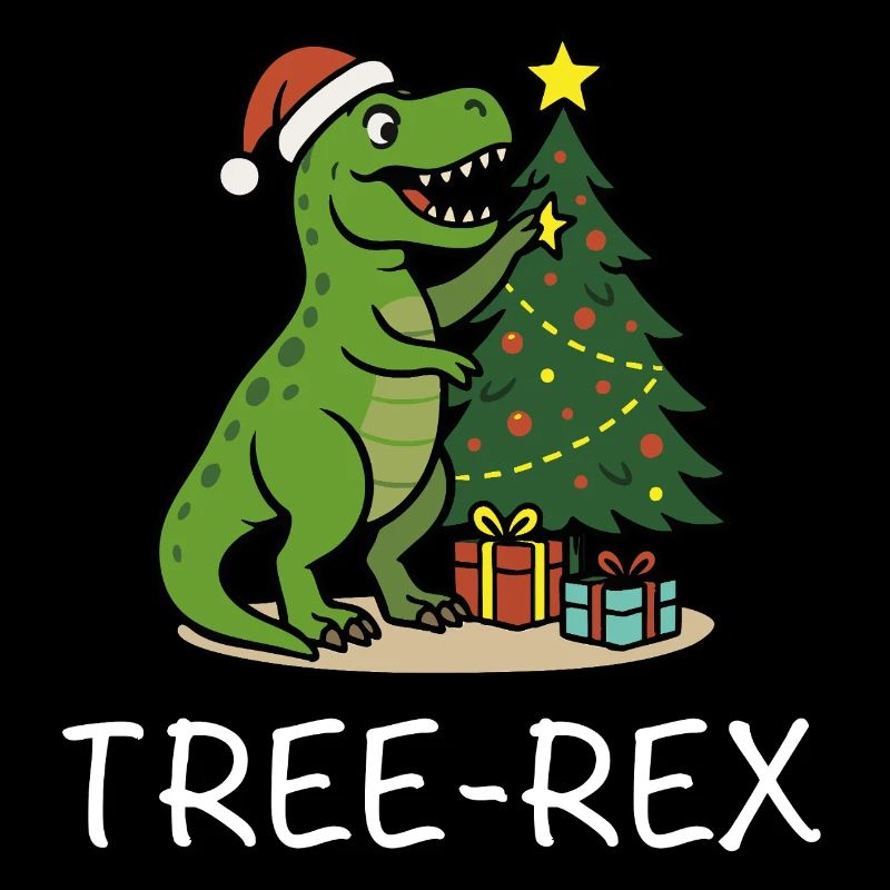 Tree-Rex – T-Rex de Noël avec motif Dino