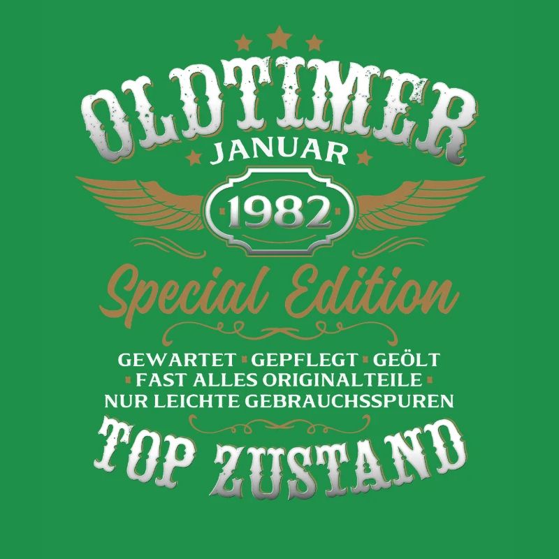 44. Geburtstag Geschenk Oldtimer Januar 1982