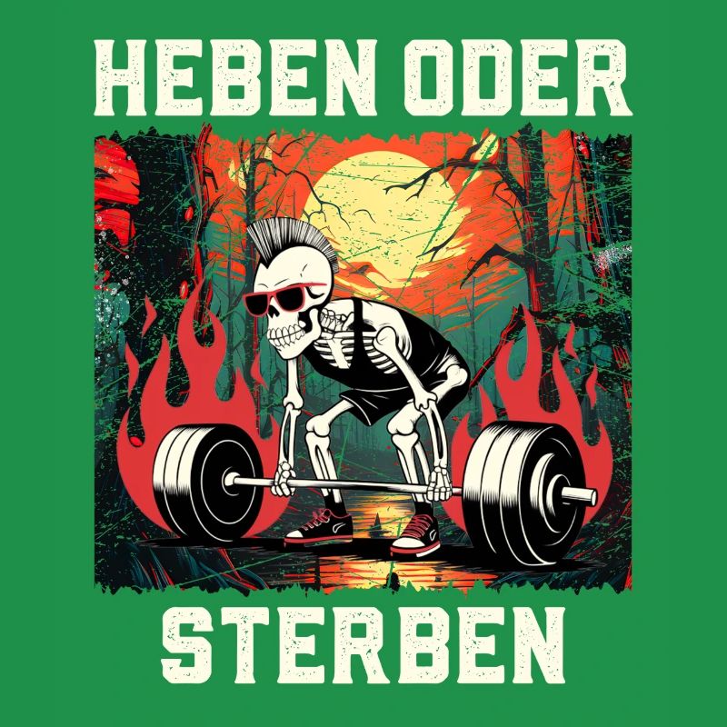 Kraftsportler HEBEN ODER STERBEN Lustiges