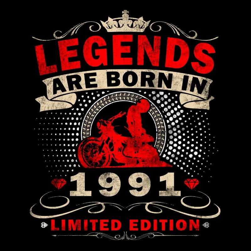35. Geburtstag Geschenk Motorradfahrer 1991