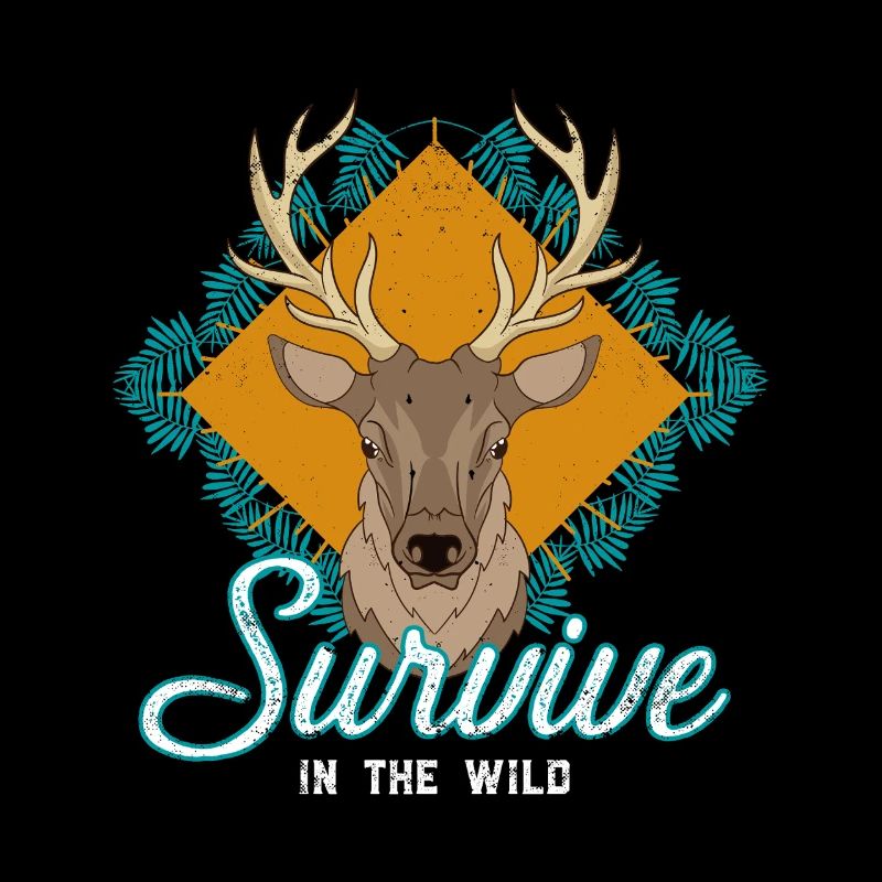 Survive the Wild Deer Emblem