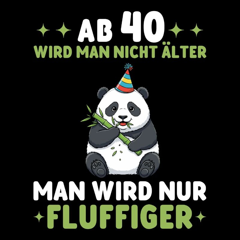 40. Geburtstag Panda - Man wird fluffiger