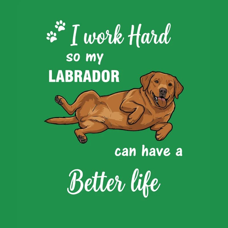 Echte Labrador Liebe Hundebesitzer Statement
