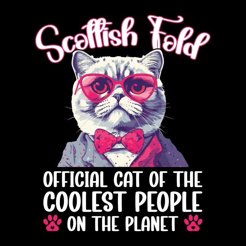 Scottish Fold Maman Propriétaire de chat Peluche Chat Écossais