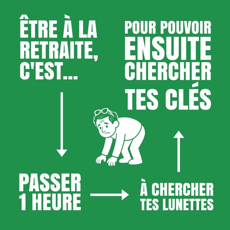 Im Ruhestand mit oder ohne Brille (weißer Text)