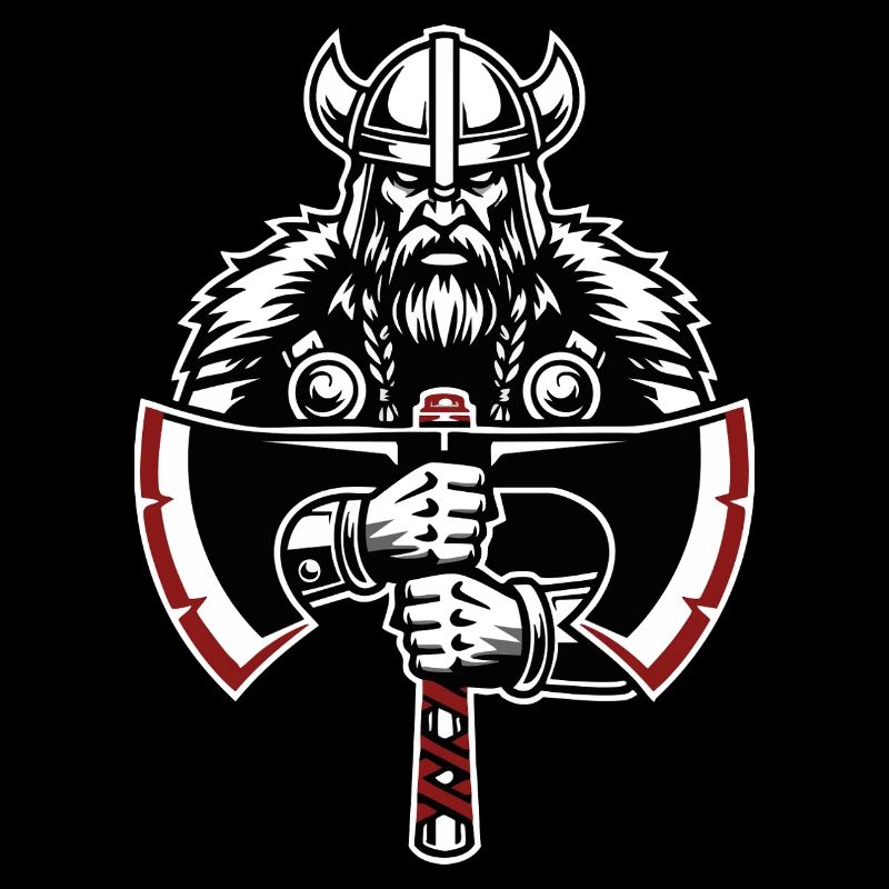 Viking Shield Runes Celtic Knotwork Mascot