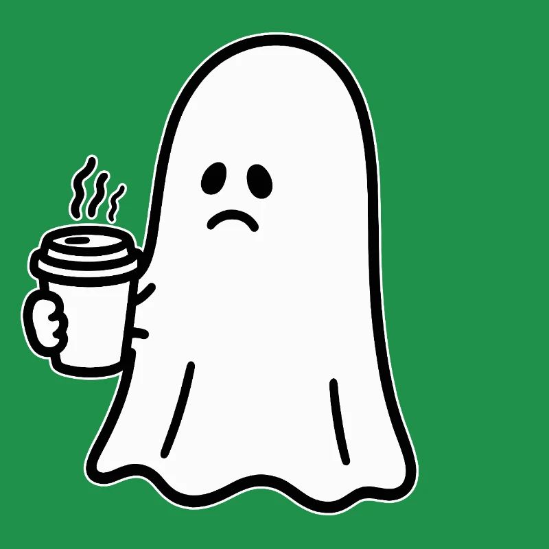 Geist Kaffee Halloween Süßes oder Saures