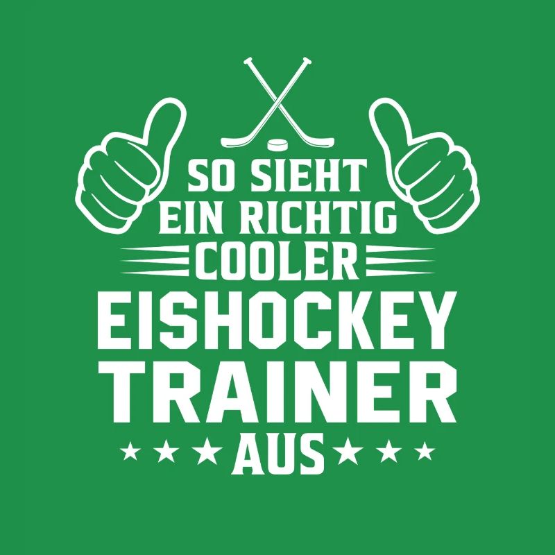 So sieht ein cooler Eishockey Trainer aus 