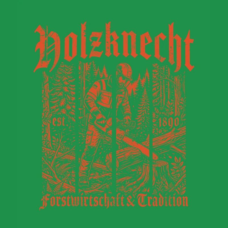 Forêt forestière bûcheron tronçonneuse