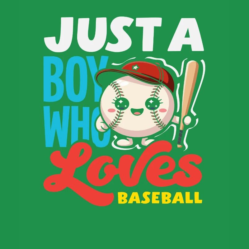 Nur ein Junge der Baseball liebt Kind