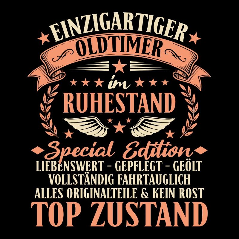 Ruhestand Oldtimer - Rente Abschied Kollege