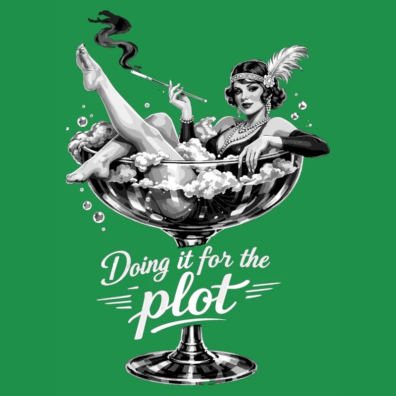 Doing it for the plot – Vintage Flapper Glass