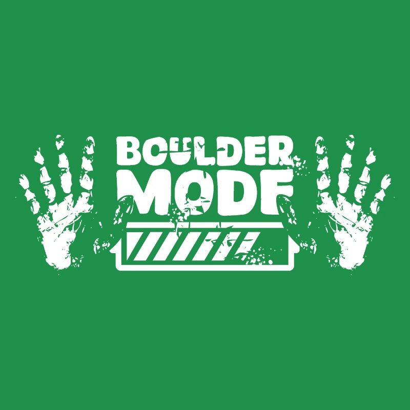 Boulder Chalk loading Hand Kletterer Symbol Logo