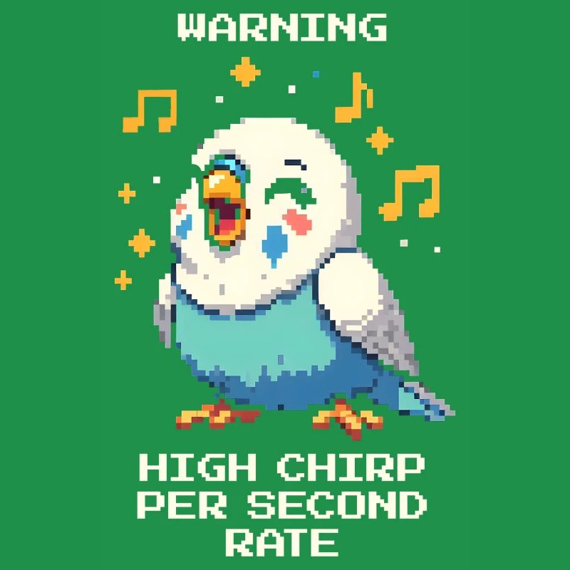 Warning: High chirping frequency | Budgie