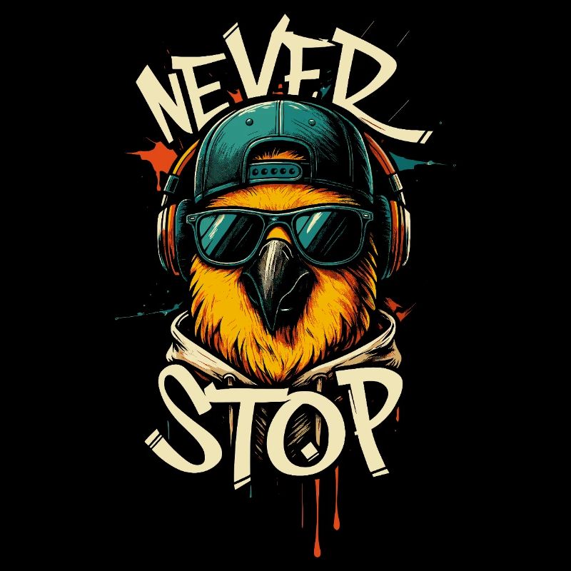 Cool Parrot Illustration