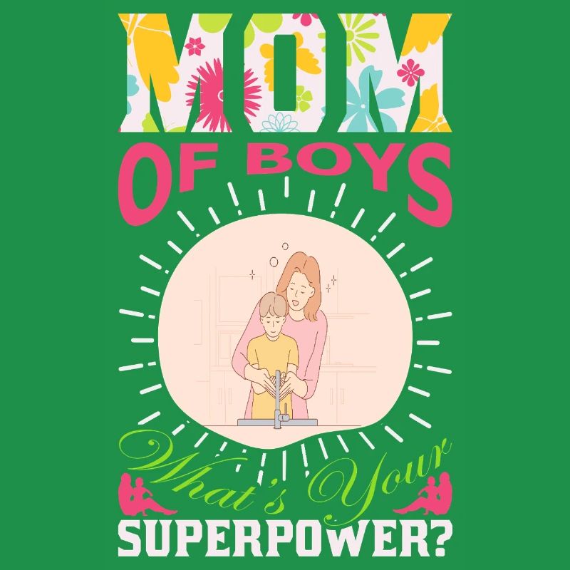 Jungen-Mama-Superkraft lustiges Muttertagsgeschenk